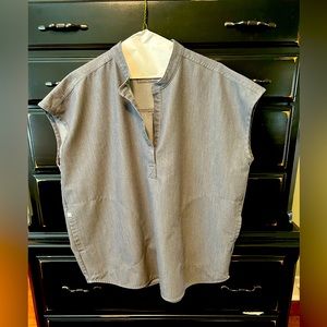 Figs Women Rafaela Oversized Scrub Top Large Graphite